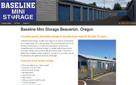 Baseline Mini Storage Web Site Thumbnail