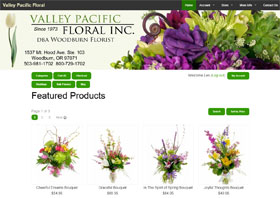 Valley Pacific Floral Web Site Thumbnail